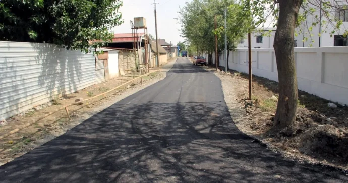 Şəhid adı daşıyan küçələr asfaltlanıb FOTO
