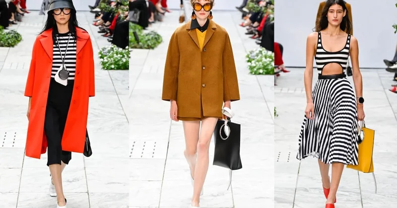 Michael Kors Nyu York Moda Həftəsində zolaqların yeni təfsirini təqdim etdi