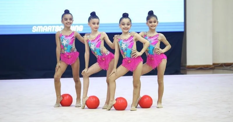 Bədii gimnastların zəriflik şousu başa çatdı FOTO