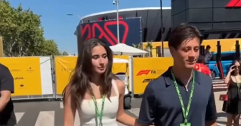 Arda Gülər sevgilisi ilə “Formula 1”də Video