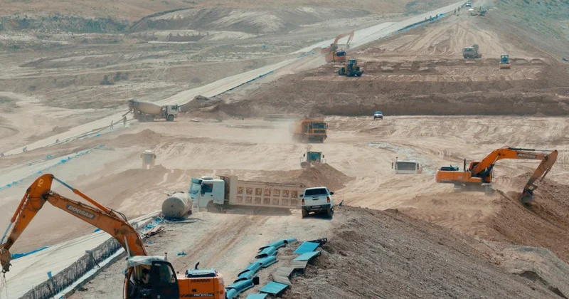 В Туркестанской области завершается строительство водохранилища Бәйдібек ата емкостью 68 млн м3.
