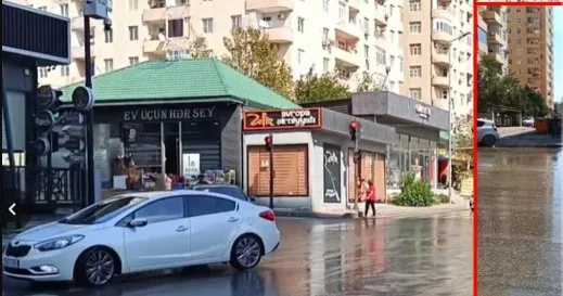 Bakıda kanalizasiya borusu partladı: Ərazini çirkab suları bürüdü Sakinlərdən şikayət