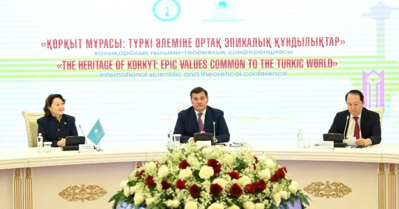 Folklor İnstitutunun direktoru Qazaxıstanda beynəlxalq konfransda çıxış edib