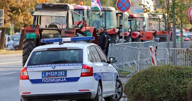 Serbiyada fermerlər etiraz aksiyası keçiriblər