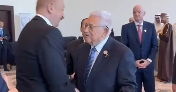 Prezident İlham Əliyev Fələstin lideriylə görüşüb FOTO