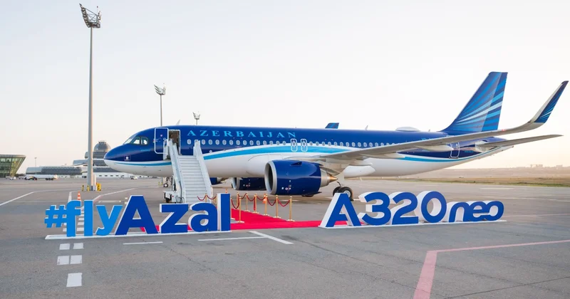 AZAL ın ikinci yeni Airbus A320neo təyyarəsi Bakıya gətirildi FOTOLAR
