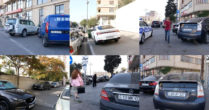 DYP piyadaların yolunu kəsən sürücülərə XƏBƏRDARLIQ ETDİ FOTO VİDEO