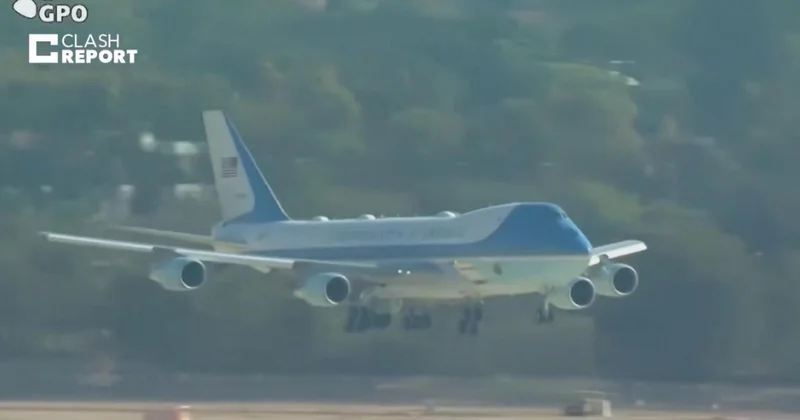 Самолет Трампа приземлился в Израиле ВИДЕО