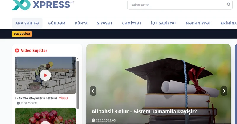 Ölkədə yeni xəbər saytı fəaliyyətə başlayıb