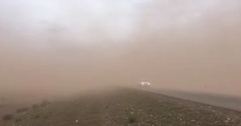 Urmu gölü ətrafında yenidən duz fırtınası başladı