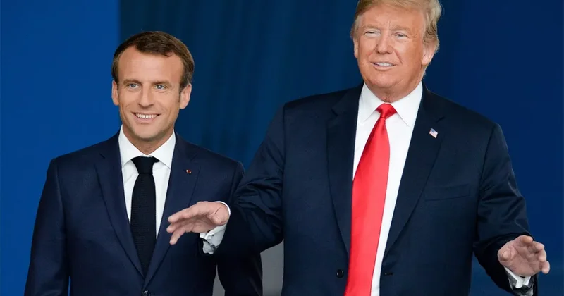 Трамп пошутил в адрес Макрона видео