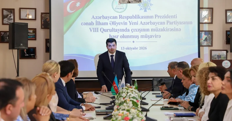 Prezident İlham Əliyevin YAP ın VIII Qurultayındakı tarixi nitqi ADU da gələcək inkişafın yol xəritəsi kimi