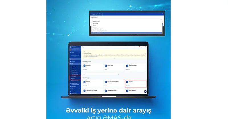 ƏMAS da əvvəlki iş yerlərinə dair arayış əldə etmək mümkündür