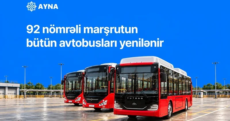 В Баку полностью обновят автобусы на маршруте №92