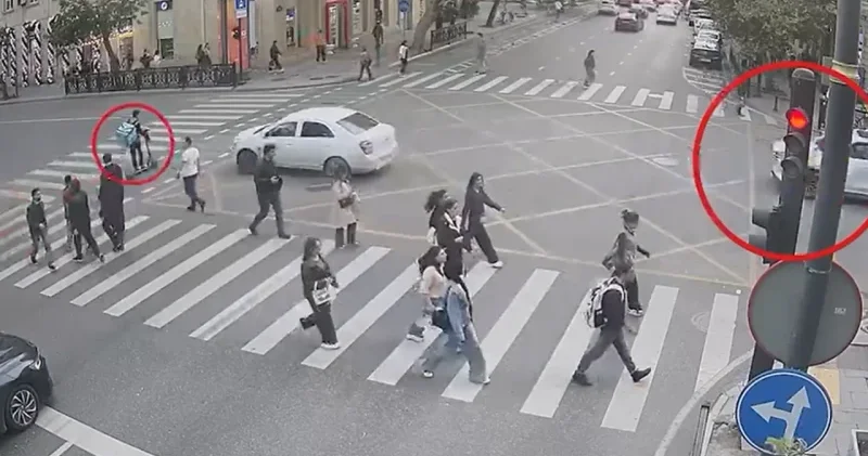 Bakıda skuter və motosikletin iştirakı ilə baş verən qəzalar VİDEO