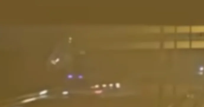 Aeroport yolunda baş verən qəzanın real görüntüləri VİDEO