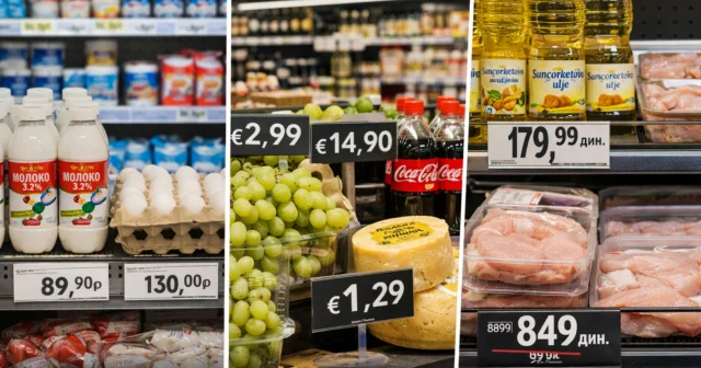 Исследование: продукты в России на 6% дороже, чем в странах ЕС