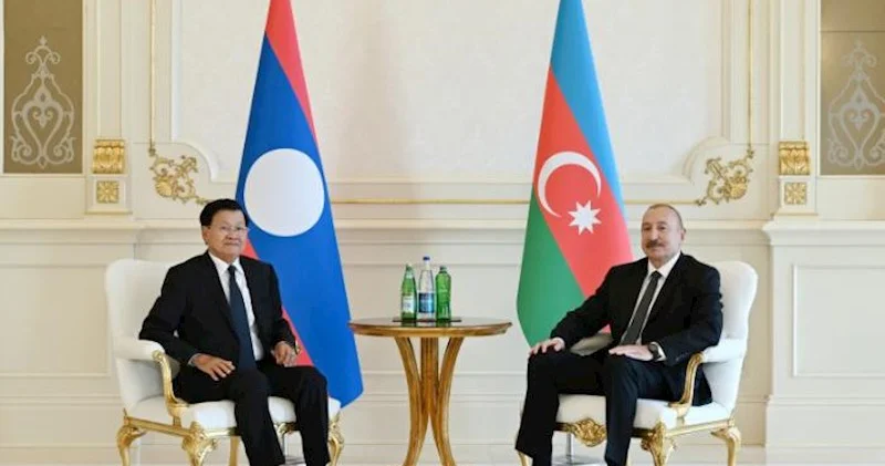 İlham Əliyevin Laos Prezidenti ilə təkbətək görüşü oldu Yenilənib + Fotolar