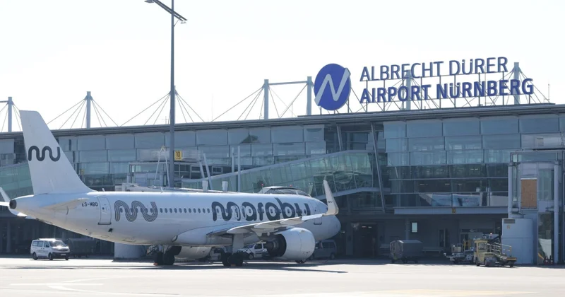 Almaniyanın Nürnberq aeroportunda dron təhlükəsi yaranıb, sərnişin təyyarəsini qırıcılar müşayiət edib