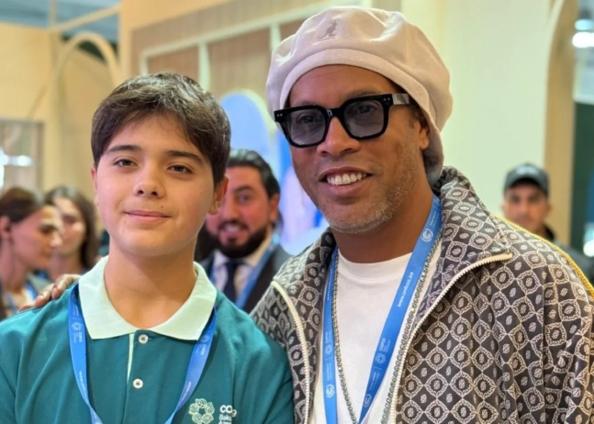 Prezidentin nəvəsi Ronaldinyo İLƏ Yeni Çağ Media