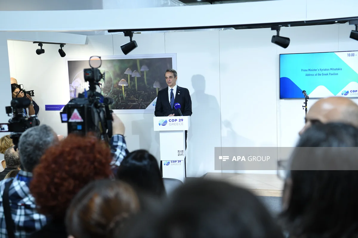 COP29da Yunanıstan pavilyonunun açılış olub, açılışda Baş nazir Mitsotakis də iştirak edib FOTO