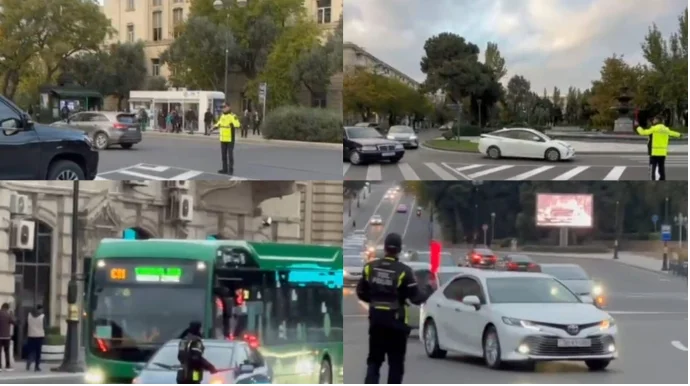 Yol polisi COP29 günlərində fasiləsiz xidməti bu cür təşkil edir VİDEO