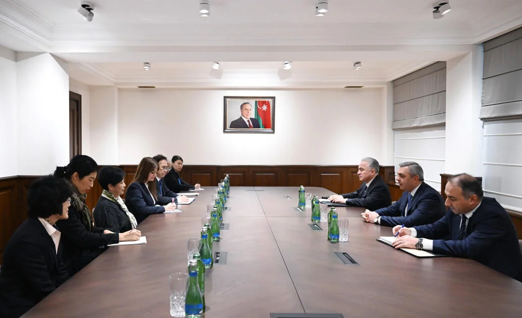 Samir Nuriyev Tokionun qubernatoru ilə görüşüb FOTO