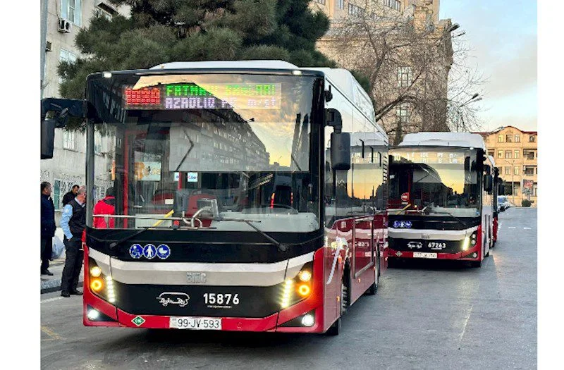 Sabahdan bu avtobusların fəaliyyəti bərpa edilir