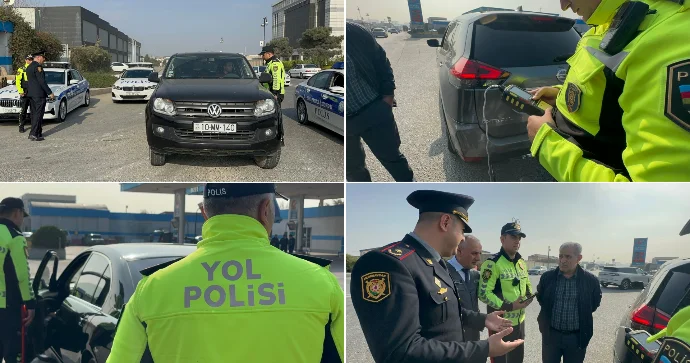 Yol polisi Binəqədidə Təmiz hava aylığı çərçivəsində növbəti tədbir keçirdi VİDEO