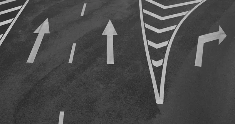 На загруженной бакинской улице появился направляющий островок К сведению водителей изменена схема движения / ФОТО / КАРТА