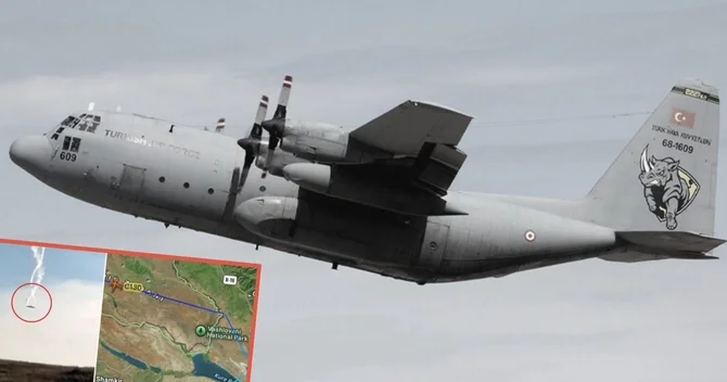 Türkiyənin C 130 təyyarəsinin hissələri Kayseridə tədqiq ediləcək