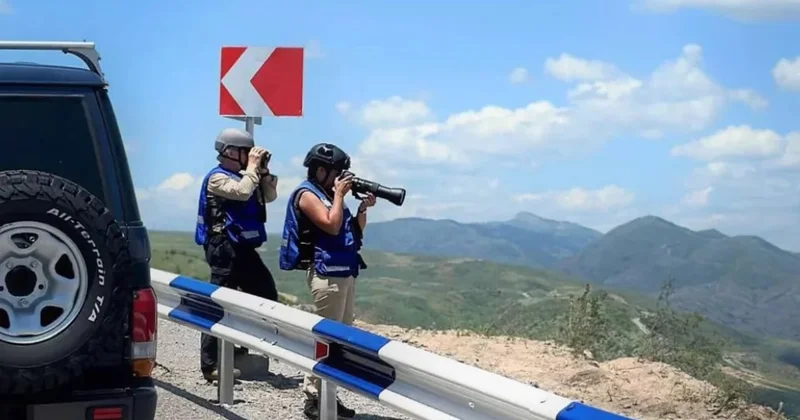 Avropa İttifaqının casus misssiyası Qazax rayonunun sərhədində FOTO