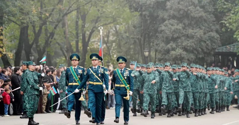 Церемония приведения к военной присяге новобранцев ГПС Азербайджана: ВИДЕО