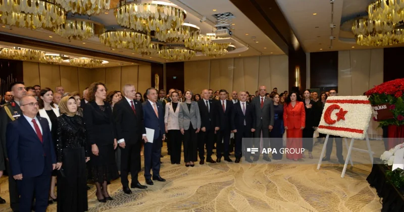 Bakıda Şimali Kipr Türk Respublikasının müstəqilliyinin 42 ci ildönümü qeyd olunub FOTO