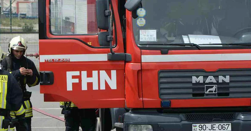 Gədəbəydə evdə güclü yanğın olub