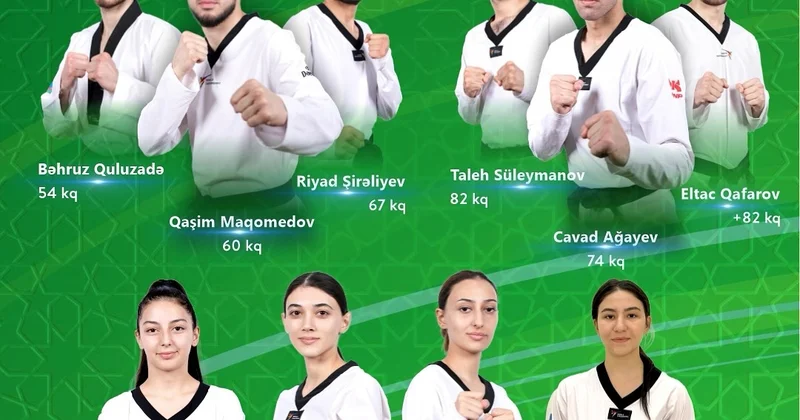 Десять таэквондистов представят Азербайджан в Эр Рияде