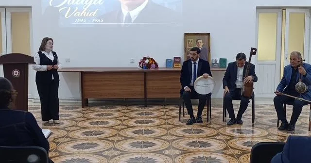 Ədəbiyyat Muzeyinin Aran filialı Əliağa Vahidin 130 illiyi münasibətilə ədəbi bədii tədbir keçirib