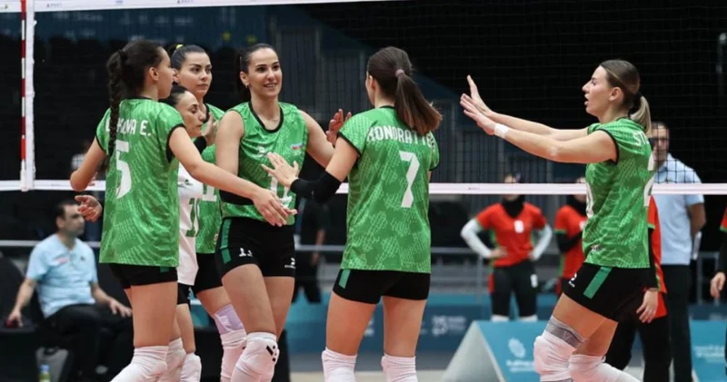 Voleybol millimiz bu gün finalda Türkiyə ilə qarşılaşacaq