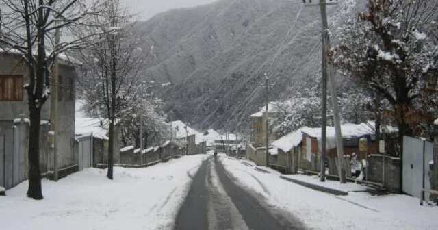 Bu rayona qar yağdı