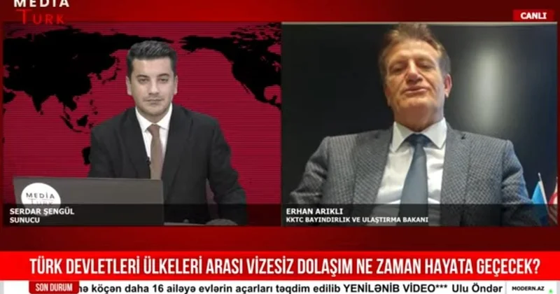 Şimail Kiprin iki naziri eyni efirdə Kiprə vəsiqə ilə gedə biləcəyik