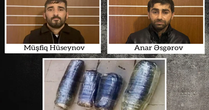 Salyanda 9 kq narkotik vasitə satmaq istəyən iki nəfəri saxlanılıb