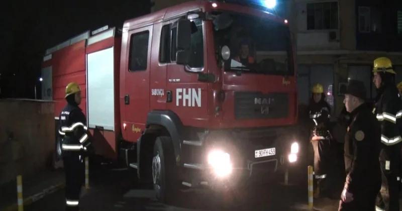 FHN Bakıda növbəti şərti yanğın təlimi keçirib VİDEO