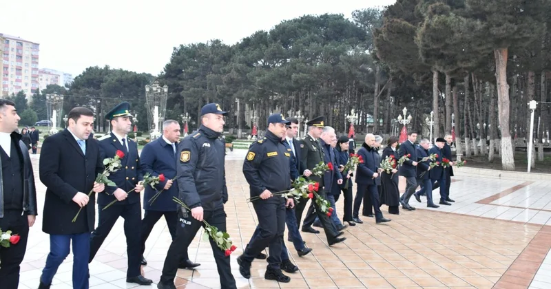 Ulu Öndər Abşeronda da yad olundu FOTOLAR