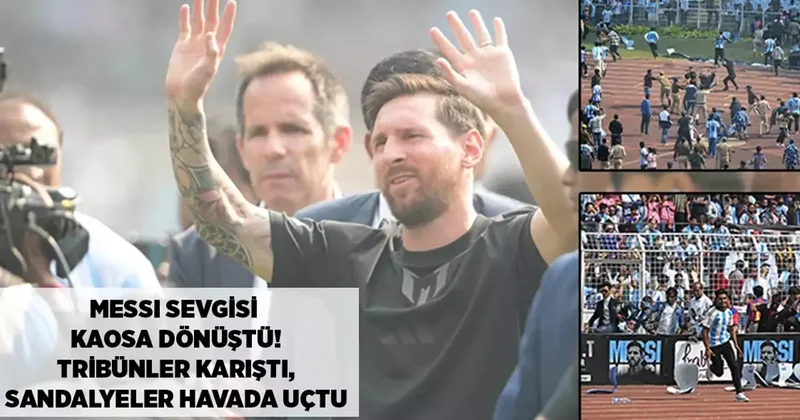 Messiyə sevgi xaosa çevrildi! Stullar havada uçdu