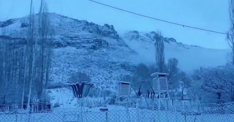 Ordubad ağ örpəyə büründü VİDEO