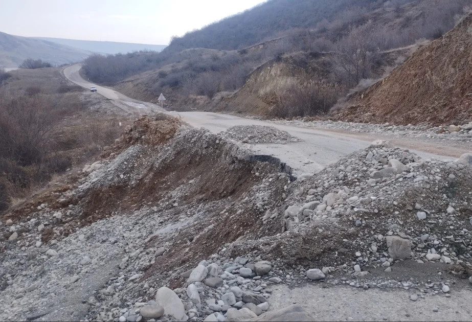 Şamaxıda torpaq sürüşməsi aktivləşib AZƏRTAC