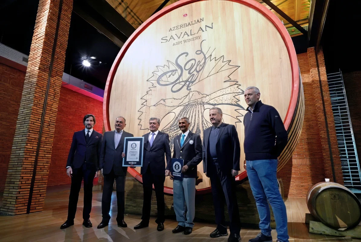 SAVALAN ASPI Winery zavodunun şərab çəlləyi Ginnesin Rekordlar Kitabına daxil oldu