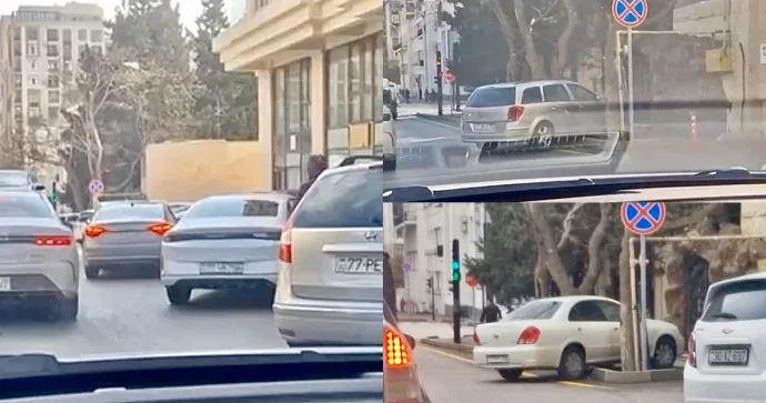 Bu küçədə hər gün xaos yaşanır Zolaq və səki zəbt olunur VİDEO