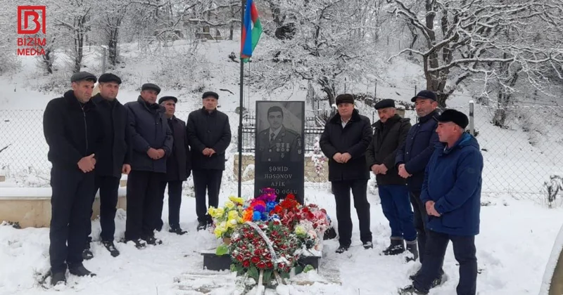 Qusarda Vətən müharibəsinin qəhrəman şəhidinin xatirəsi yad edilib FOTO