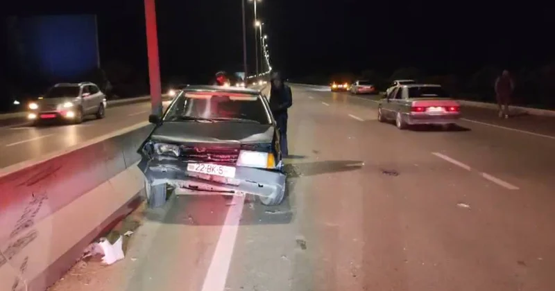 Bakı Qazax avtomagistralında QƏZA: İki nəfər xəsarət aldı VİDEO